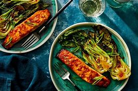 Image result for Miso Salmon with Baby Bok Choy