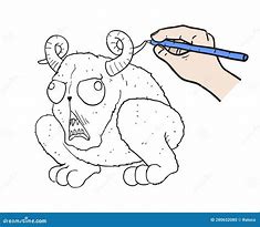 Image result for Easy Cartoon Monster Drawing