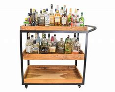 Image result for Small Rolling Bar Cart