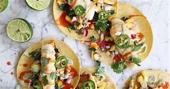 Image result for Halibut Tacos