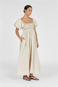 Image result for Palmer Ink Linen Midi Dress Dissh