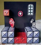 Image result for 8-Bit Mario Papercraft