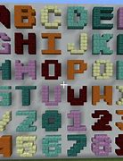 Image result for Letters in Minecraft Blocks