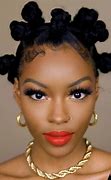 Image result for Bantu Knots with Bangs