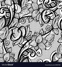 Image result for Black Lace Pattern No Background