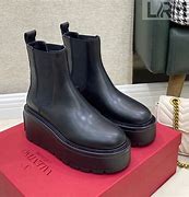 Image result for Valentino Black Boots Platform