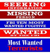 Image result for FBI Most Wanted Logo