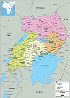 Image result for Uganda Country Map