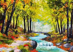 Image result for Forest Painting Wallpaper