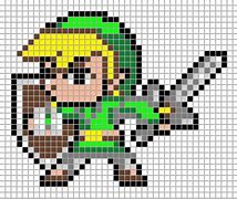 Image result for Link Pixel Art Grid