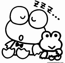 Image result for Keroppi Black and White