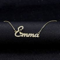 Image result for Crystal Name Necklace