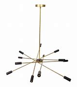 Image result for Black Brass Sputnik Chandelier