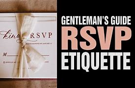 Image result for RSVP Etiquette