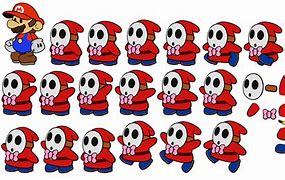 Image result for Mario Shy Guy Sprites