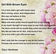 Image result for Brown Eyes Poem