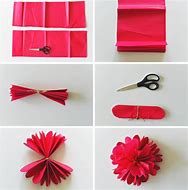 Image result for Tissue Paper Flower Wall