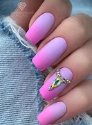 Image result for Summer Nails Pink and Purple Blue