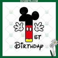 Image result for Mickey Mouse Numbers SVG