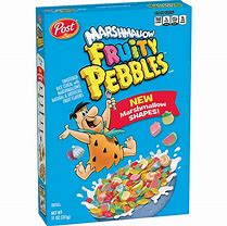 Image result for Fruity Pebbles Breakfast Cereal