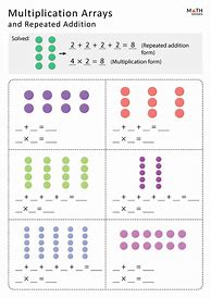 Image result for Math Arrays Worksheets