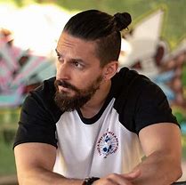 Image result for Slick Back Man Bun