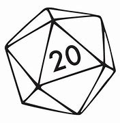 Image result for D20 Dice Clip Art