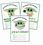 Image result for Baby Yoda Invitation