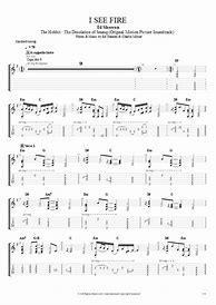 Image result for I See Fire Guitar Fingerstyle Tabs