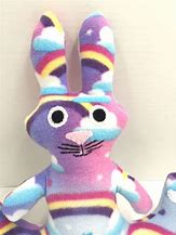 Image result for rainbow rabbit plush