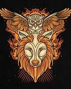 Image result for Wolf and Owl