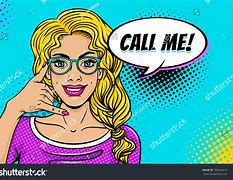 Image result for Pop Art Girl Saying Hello