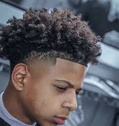 Image result for Taper Fade W Curly Hair Black Men