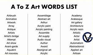 Image result for Art Kindergarten Vocabulary