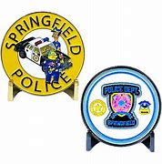 Image result for Simpsons Challenge Coin Donut Cop