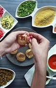 Image result for Jain Sev Puri with Tomato Ssoup