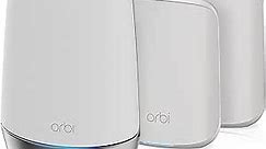 NETGEAR Orbi Whole Home Tri-Band Mesh WiFi 6 System (RBK653) – Router with 2 Satellite Extenders, Coverage Up to 6,000 Square Feet, 40 Devices, AX3000 (Up to 3Gbps)