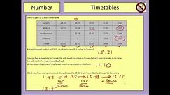 Train and Bus Timetables