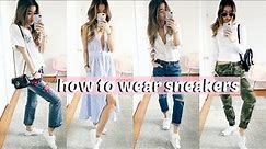 HOW I STYLE: WHITE SNEAKERS | rachspeed