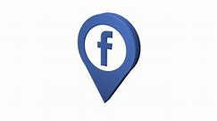 3D Facebook Pin Icon