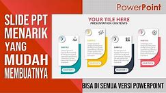 Slide Presentasi PowerPoint Sederhana namun Keren dan Menarik