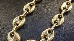 Buy 14k Yellow Gold Gucci Puff Link Chain 26 Inches 13mm Online at SO ICY JEWELRY