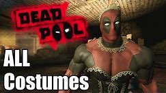 Deadpool - All Costumes Showcase [HD]