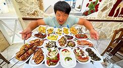 ULTIMATE 20 Dish Greek "Family Feast" on the Greek Island of Crete!