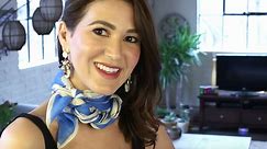 Four stylish ways to tie a silk scarf