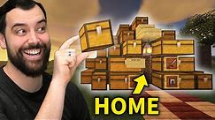 A home made of chests - Minecraft with 217 mods