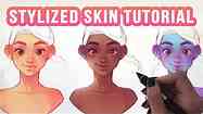 How to paint STYLIZED SKIN EASY