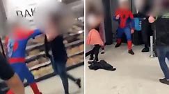 Thug who drop-kicked and punched female Asda worker unconscious while dressed as Spider-Man is jailed