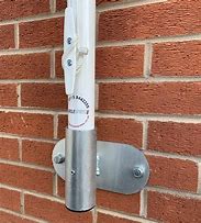 Image result for Vertical Wall Mount Flagpole Brackets