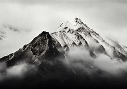 Image result for Black and White Mountain Range